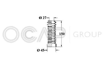 Ocap 1211086 Пыльник рулевой рейки Ocap 1211086 Пыльник рулевой рейки