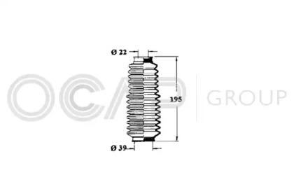 Ocap 1211105 Пыльник рулевой рейки