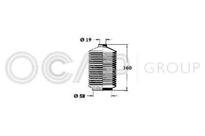 Ocap 1211118 Пильник рульової рейки