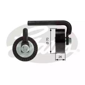 Gates T39012 Ролик натяжний ременя поліклинового Gates T39012 Ролик натяжний ременя поліклинового