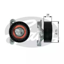 Gates T39345 Ролик натяжний ременя поліклинового