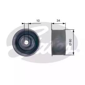 Gates T41087 Ролик натяжителя Gates T41087 Ролик натяжителя
