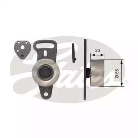 Gates T41161 Ролик натяжителя