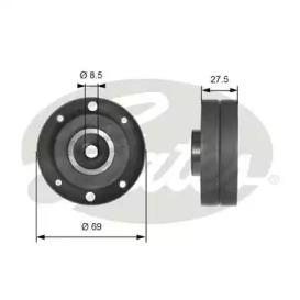 Gates T41175 Ролик обводной ремня грм