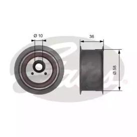 Gates T41228 Ролик обводной ремня грм Gates T41228 Ролик обводной ремня грм