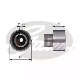 Gates T42054 Ролик обводной ремня грм Gates T42054 Ролик обводной ремня грм