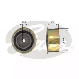 Gates T42083 Ролик обводной ремня грм Gates T42083 Ролик обводной ремня грм