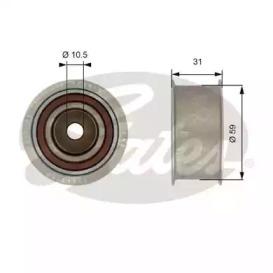 Gates T42180 Ролик обводной ремня грм Gates T42180 Ролик обводной ремня грм