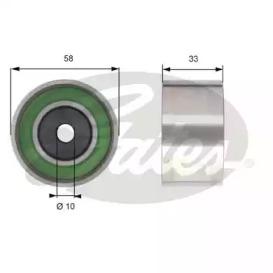 Gates T42210 Ролик обводной ремня грм