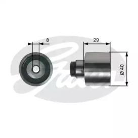 Gates T42309 Ролик обводной ремня грм