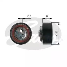 Gates T43136 Ролик направляючий
