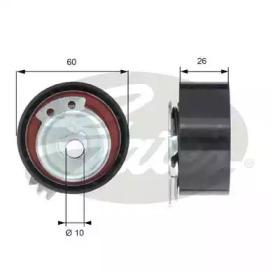 Gates T43164 Ролик натяжний ременя ГРМ Gates T43164 Ролик натяжний ременя ГРМ