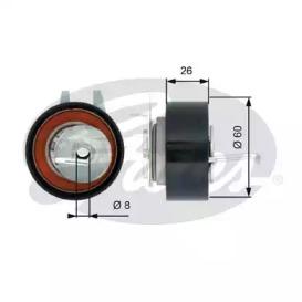 Gates T43199 Ролик натяжителя