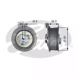 Gates T43242 Ролик натяжний ременя ГРМ