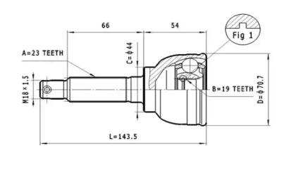 Statim C.642 Шрус Statim C.642 Шрус