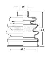 Borg & Beck BCB2072 Dust boot kit axle joint