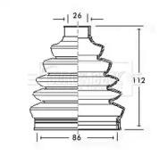 Borg & Beck BCB2350R Пыльник приводного вала Borg & Beck BCB2350R Пыльник приводного вала