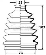 Borg & Beck BCB2375 Пыльник приводного вала Borg & Beck BCB2375 Пыльник приводного вала
