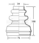 Borg & Beck BCB2736 Dust boot kit axle joint
