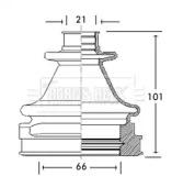 Borg & Beck BCB2769 Dust boot kit axle joint Borg & Beck BCB2769 Dust boot kit axle joint