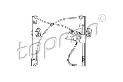 Topran 107 387 Regulator assy door window Topran 107 387 Regulator assy door window