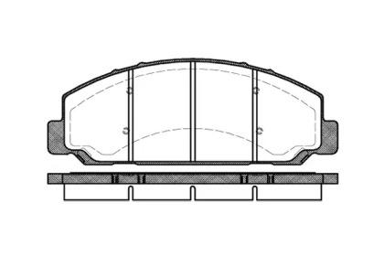 Woking P6643.00 Колодки гальмівні Woking P6643.00 Колодки гальмівні