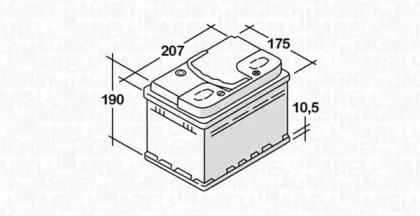 Magneti Marelli 068045036010 Акумулятор Magneti Marelli 068045036010 Акумулятор