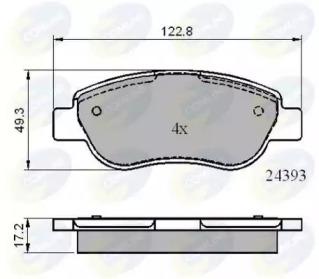 Comline CBP01738 Brake pads