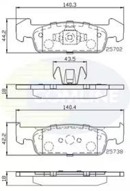 Comline CBP02223 Brake pads