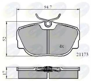 Comline CBP0361 Brake pads