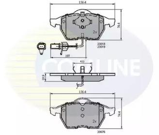 Comline CBP11025 Колодки гальмівні Comline CBP11025 Колодки гальмівні