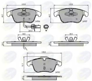 Comline CBP11591 Brake pads Comline CBP11591 Brake pads