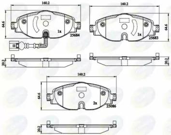 Comline CBP12158 Brake pads
