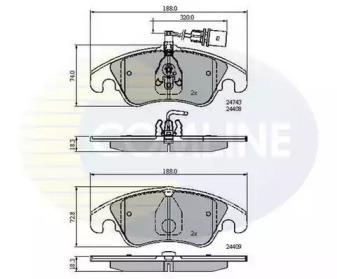 Comline CBP21789 Brake pads Comline CBP21789 Brake pads