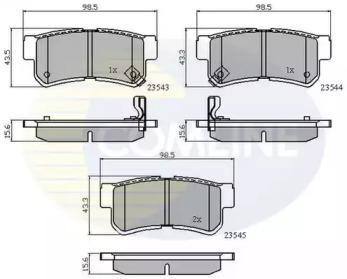 Comline CBP31126 Brake pads
