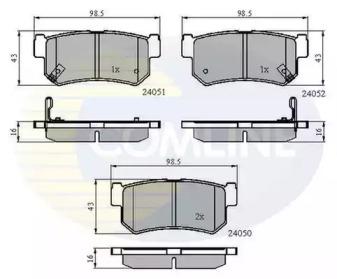 Comline CBP31192 Brake pads Comline CBP31192 Brake pads