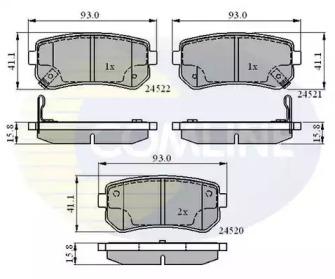 Comline CBP31543 Brake pads