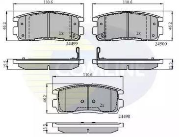 Comline CBP31580 Brake pads Comline CBP31580 Brake pads