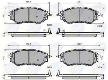 Comline CBP31762 Колодки гальмівні