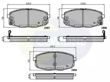 Comline CBP31798 Brake pads