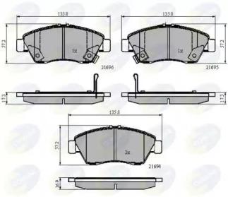 Comline CBP32009 Колодки гальмівні Comline CBP32009 Колодки гальмівні