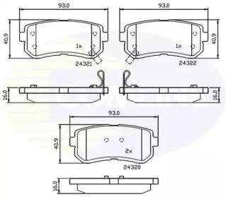 Comline CBP32016 Brake pads Comline CBP32016 Brake pads