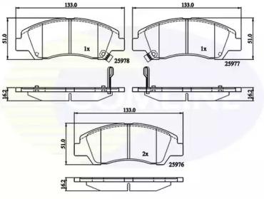 Comline CBP32230 Brake pads Comline CBP32230 Brake pads