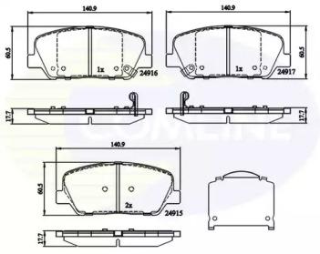 Comline CBP32259 Brake pads Comline CBP32259 Brake pads