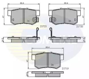 Comline CBP3471 Brake pads Comline CBP3471 Brake pads