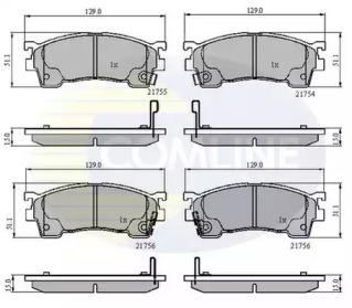 Comline CBP3510 Колодки гальмівні Comline CBP3510 Колодки гальмівні