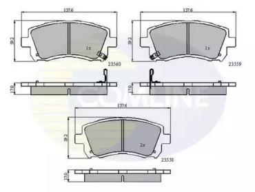 Comline CBP3722 Brake pads Comline CBP3722 Brake pads
