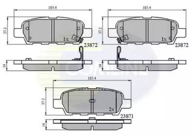 Comline CBP3912 Brake pads