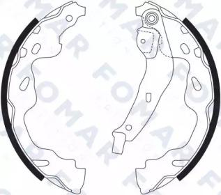 Fomar Roulunds FO 9086 Колодки гальмівні