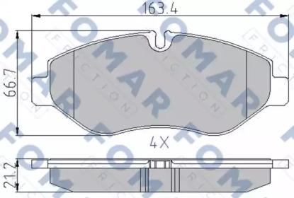 Fomar Roulunds FO 929381 Brake pads